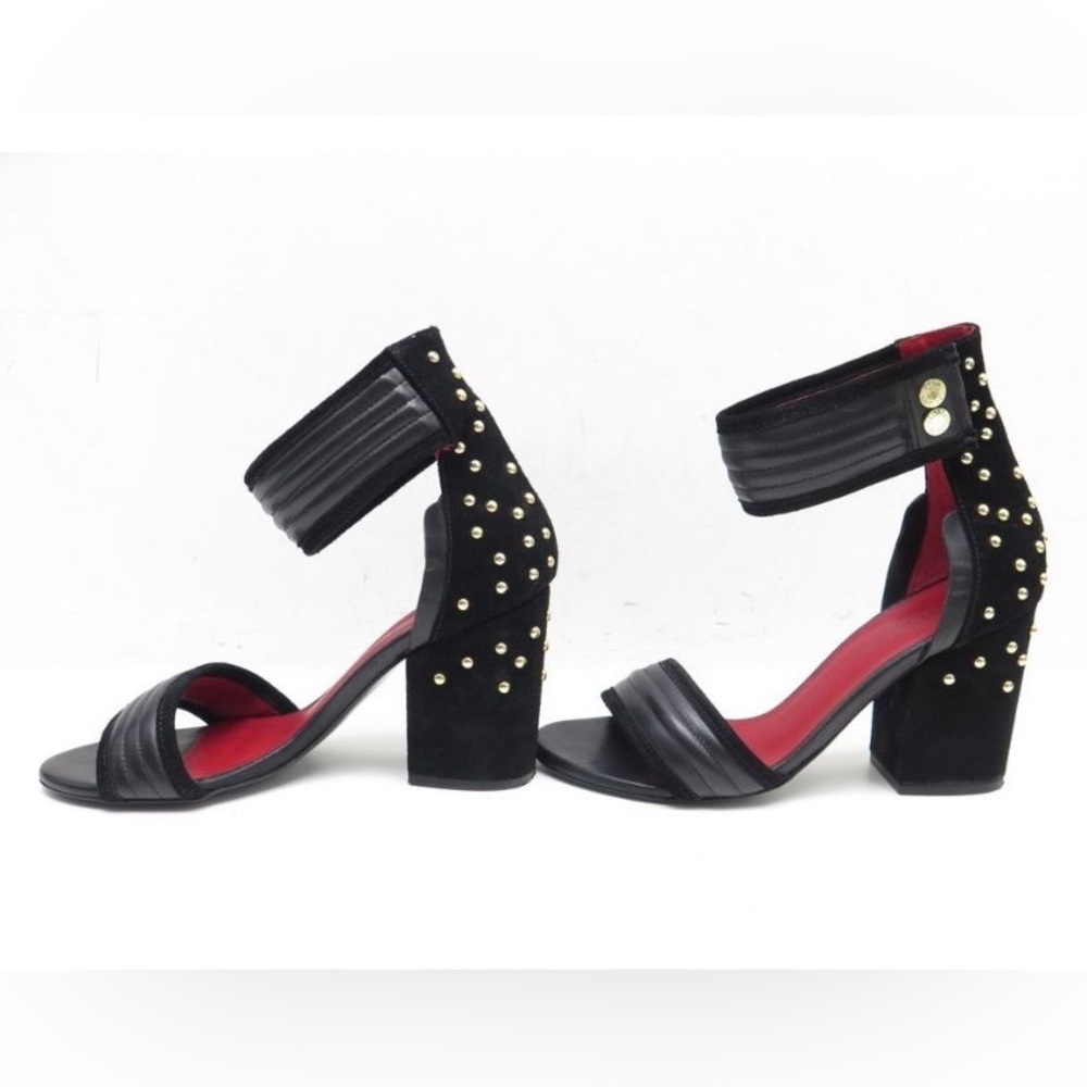 ZADIG & VOLTAIRE leather sandals studded suede size 8 - Picture 2 of 9